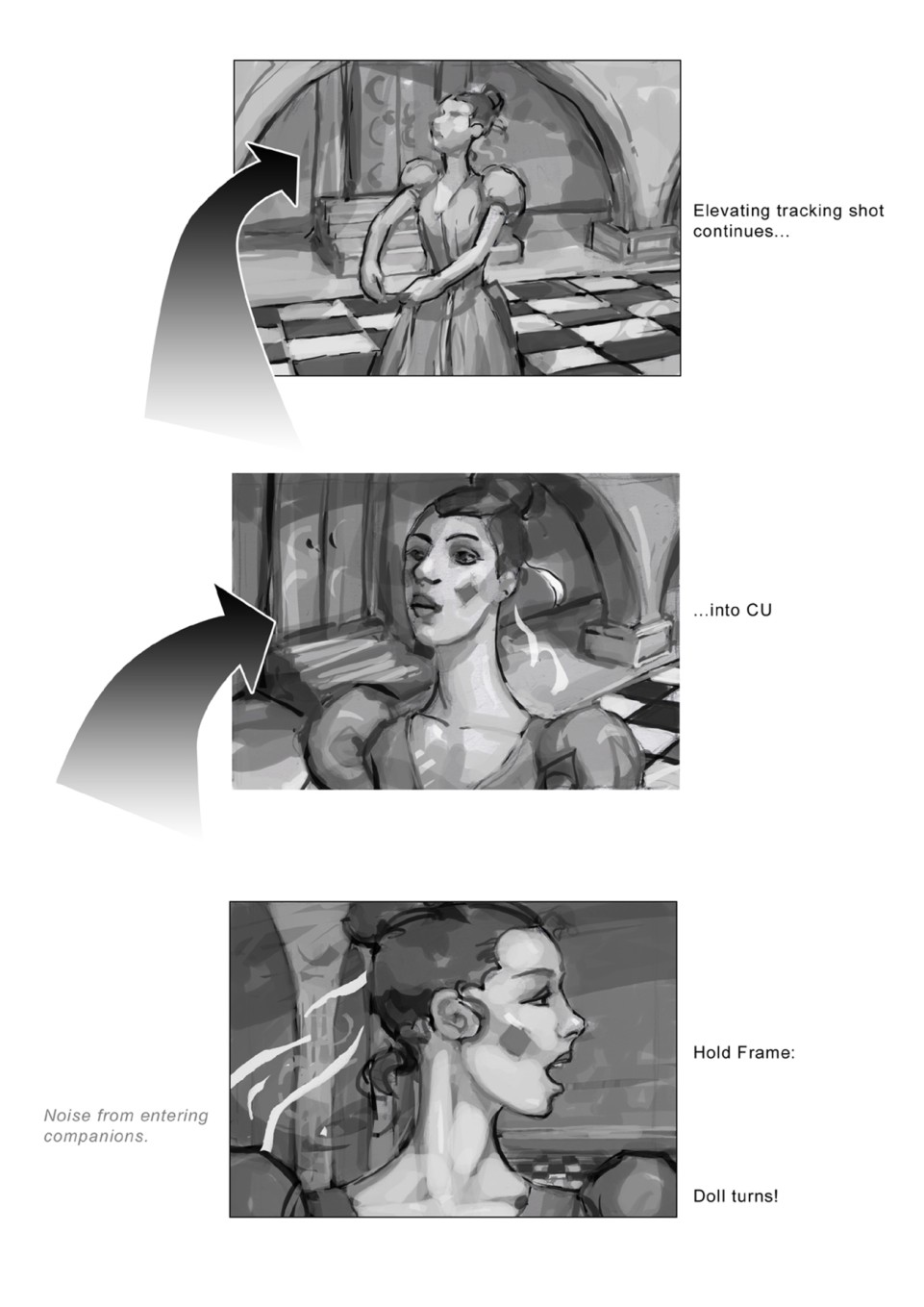 hall of dolls storyboard 3